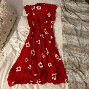 Reformation Midi Wrap Dress